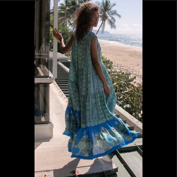 Free People Hanalei Bay Lace-up Midi Dress - Picture 7 of 12